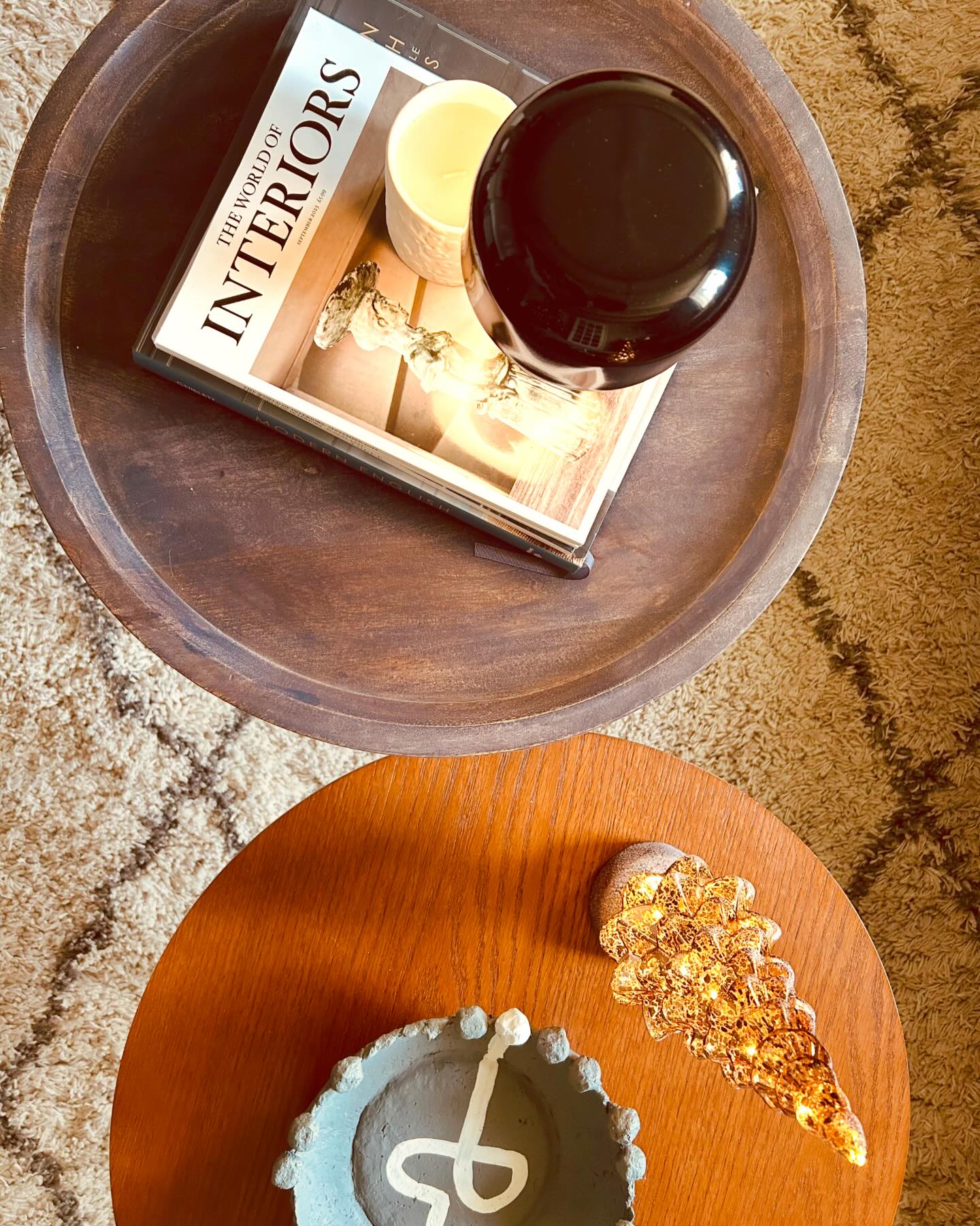 As the light fades Layer upon layer of cwtch + calm make our living room a refuge from the...